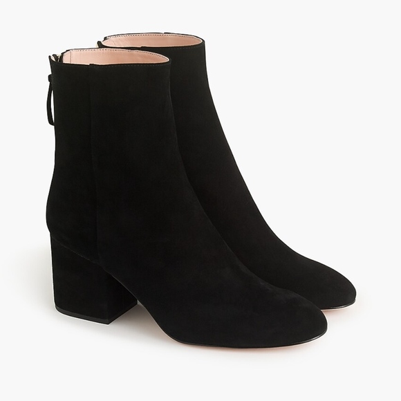 New JCREW Black Sadie ankle boots in suede - Picture 3 of 7